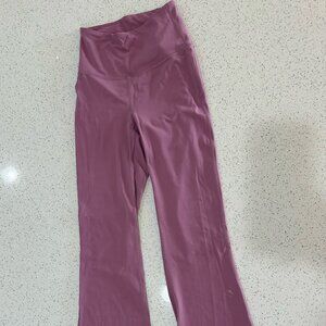 Magenta color wide leg Lululemon Leggings